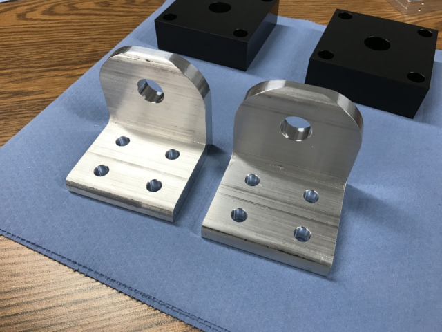 Aluminum angle brackets